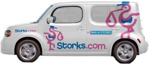 Storks.com Delivery Car