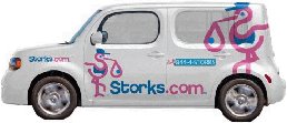 Storks.com Delivery Car