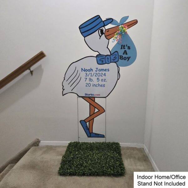 Indoor Home/Office Stand - Boy Stork