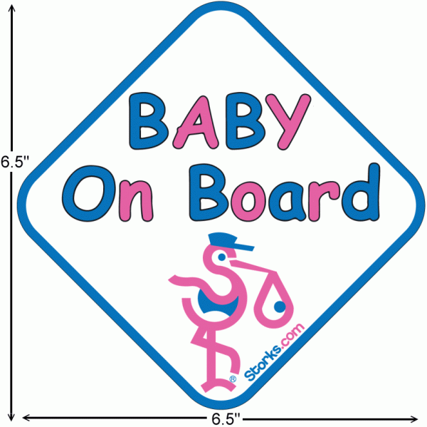 Baby On Board Measurements