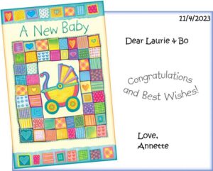 A New Baby – Congratulations and Best Wishes