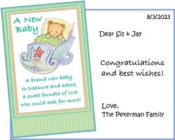 A Brand New Baby… to treasure and adore