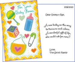 For Your Baby Shower… A new baby on the way