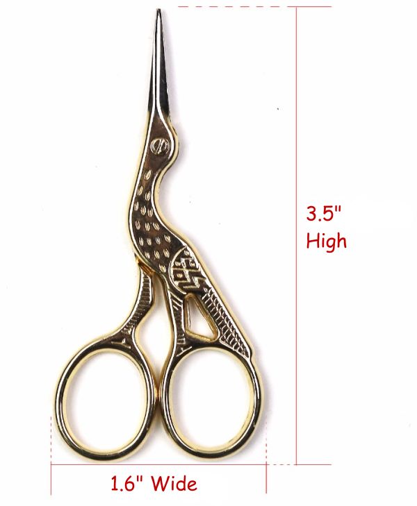 Americanails Ultra Premium Gold Stork Scissors - Nail Supply Inc
