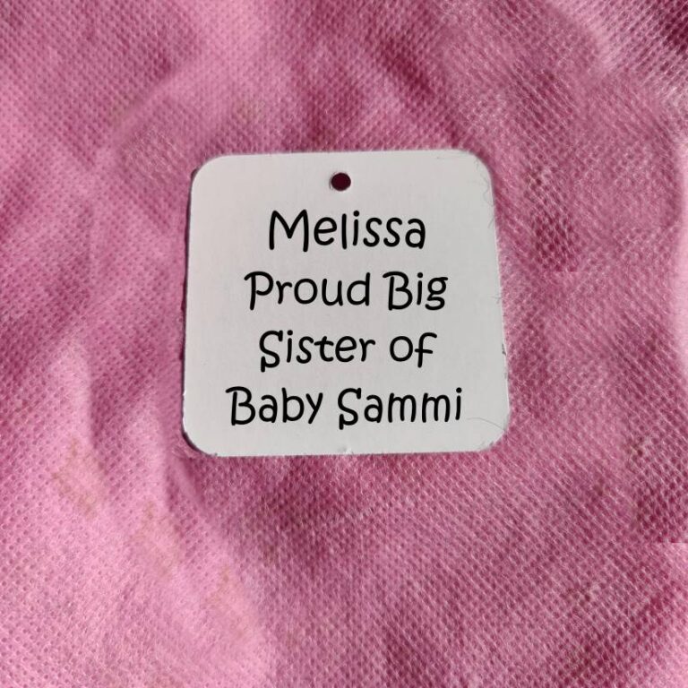 Big Sister Hang Tag Back