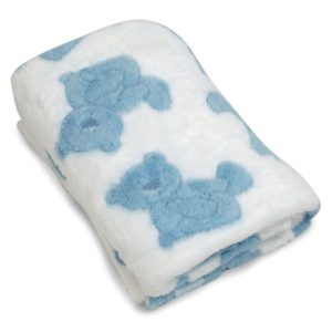 Blue Bear Plush Blanket