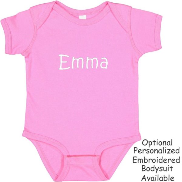 Optional Embroidered Pink Bodysuit