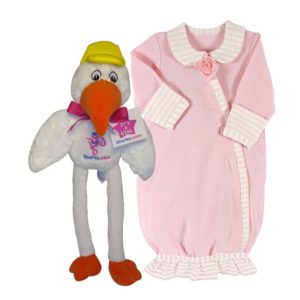 Stork n Preemie Gown Gift for Girls
