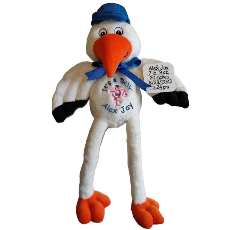 Plush Boy Stork