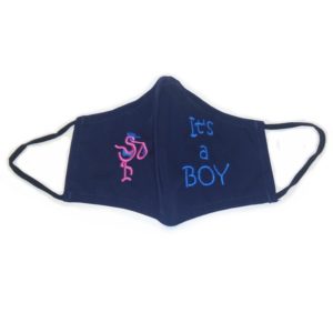 Embroidered Face Mask It's a BOY