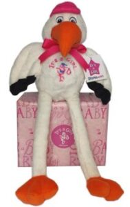 It's a GIRL Plush Stork Gift Box