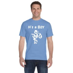 Stork T-Shirt in Blue It’s a BOY front