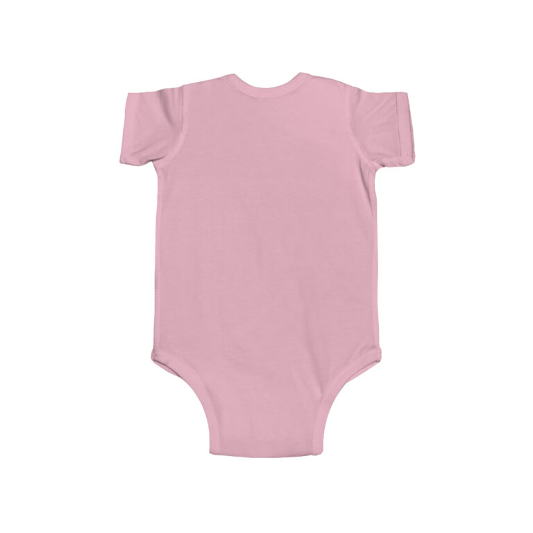 I Love Storks Personalized Infant Bodysuit in Girlie Pink - Image 2