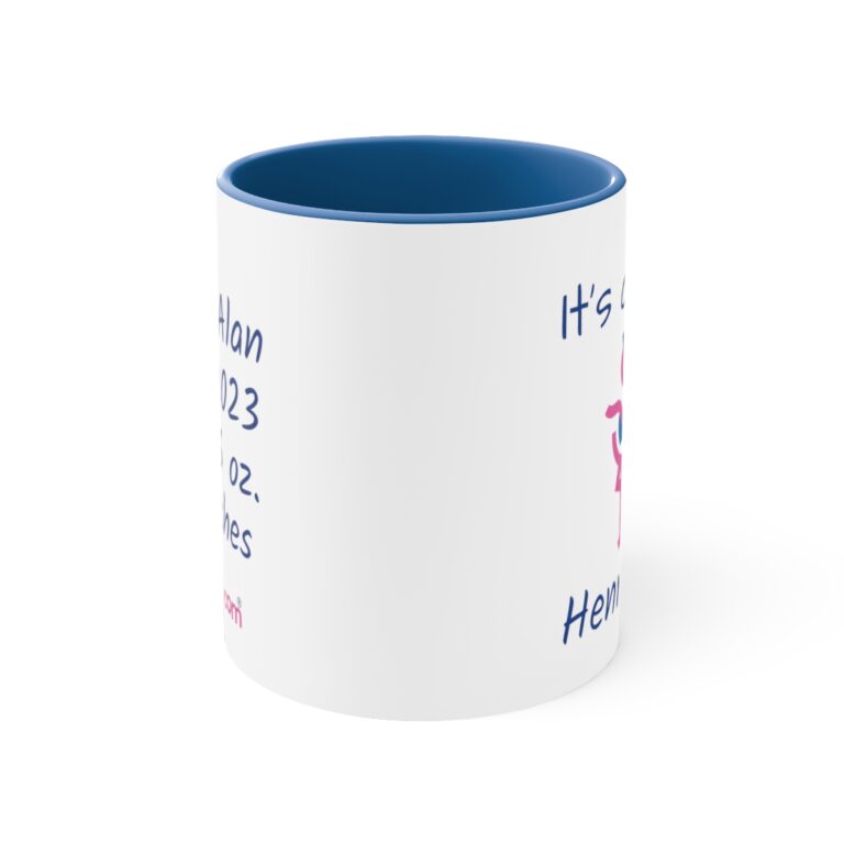 It’s a BOY Blue/White Personalized Stork Mug - Image 2