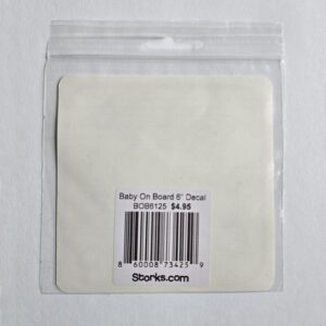 Baby On Board 6125 Decal Back Retail