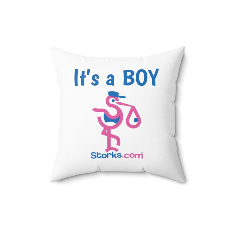 Personalized Baby Boy Birth Stats Pillow - Image 5