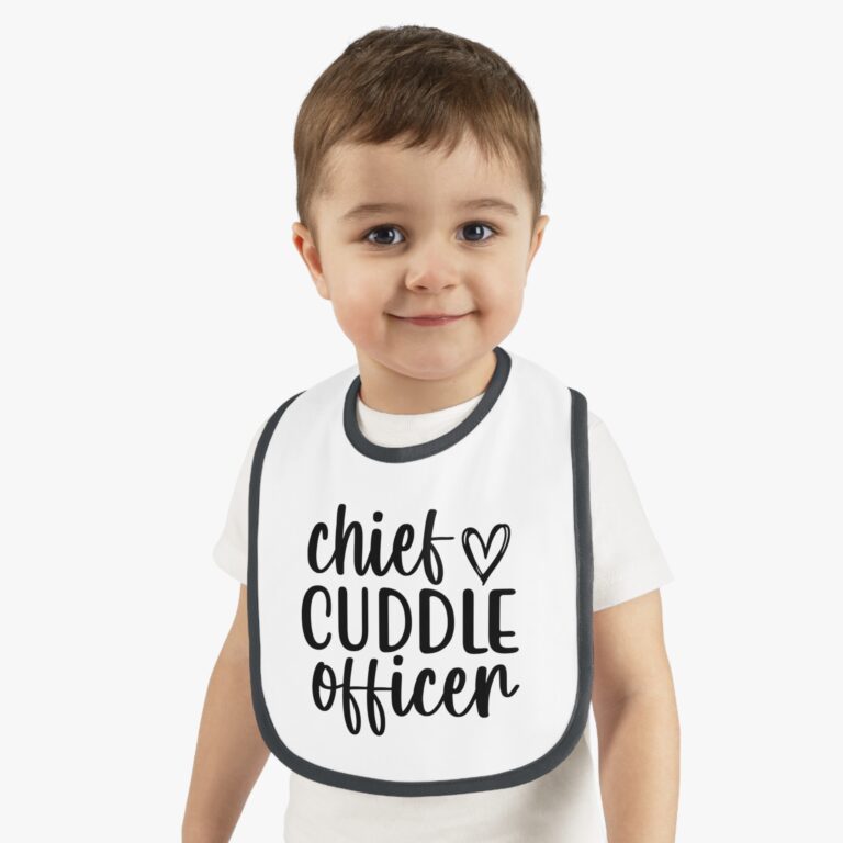 Chief Cuddle Officer Contrast Trim Bib - Image 2
