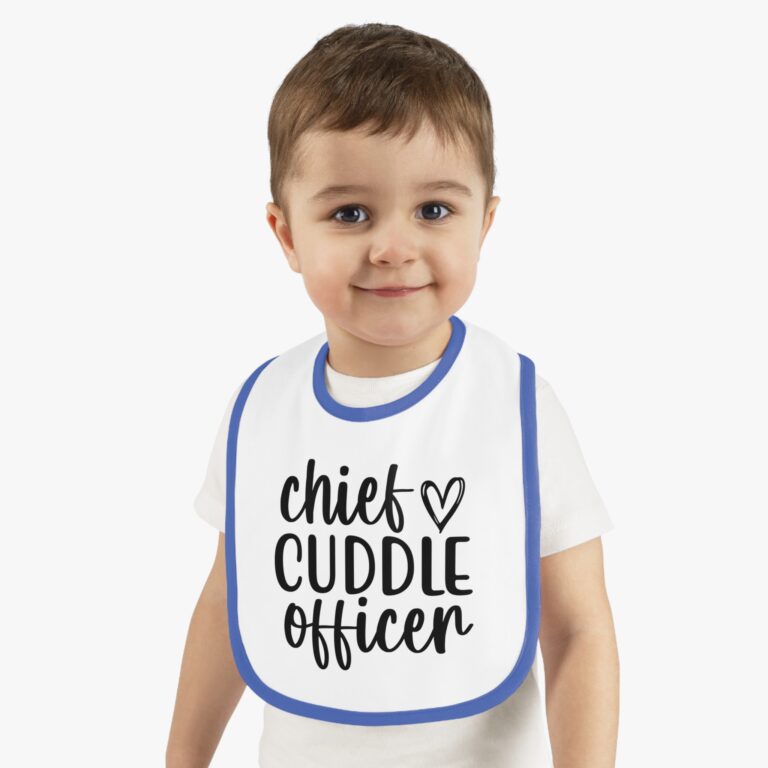 Chief Cuddle Officer Contrast Trim Bib - Image 14