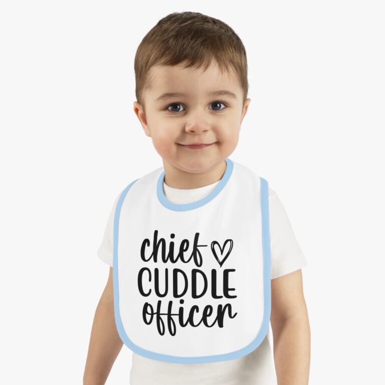 Chief Cuddle Officer Contrast Trim Bib - Image 5