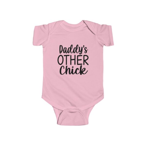 Daddy's Other Chick Infant Bodysuit Pink