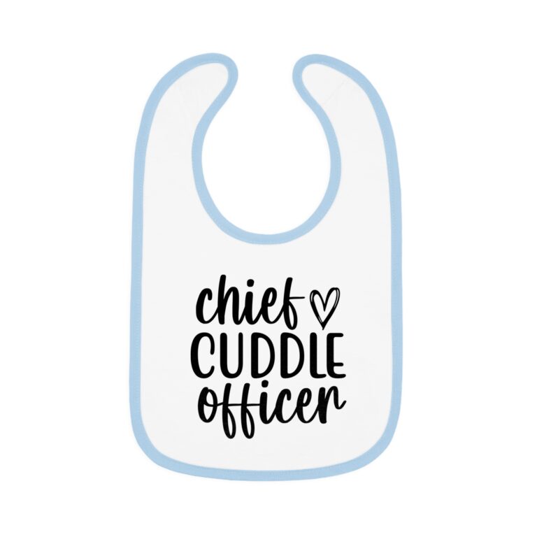 Chief Cuddle Officer Contrast Trim Bib - Image 4