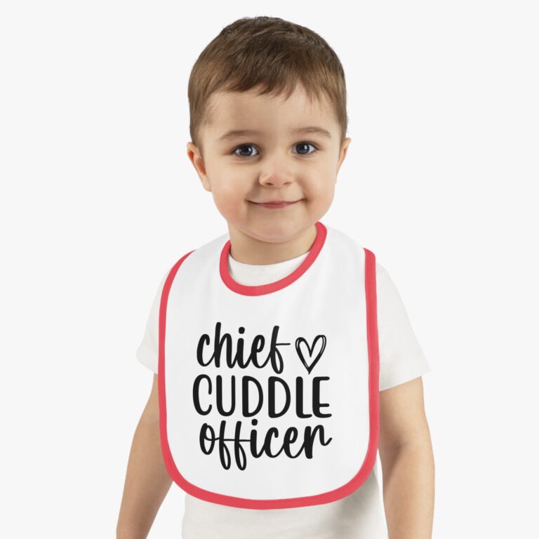 Chief Cuddle Officer Contrast Trim Bib - Image 11