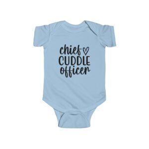 Chief Cuddle Officer Infant Bodysuit Blue