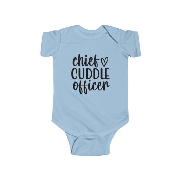 Chief Cuddle Officer Infant Bodysuit Blue