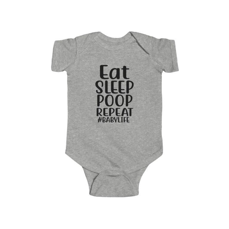 Eat Sleep Poop Repeat Infant Bodysuit - Image 4