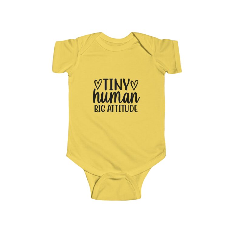 Tiny Human Big Attitude Infant Bodysuit - Image 5