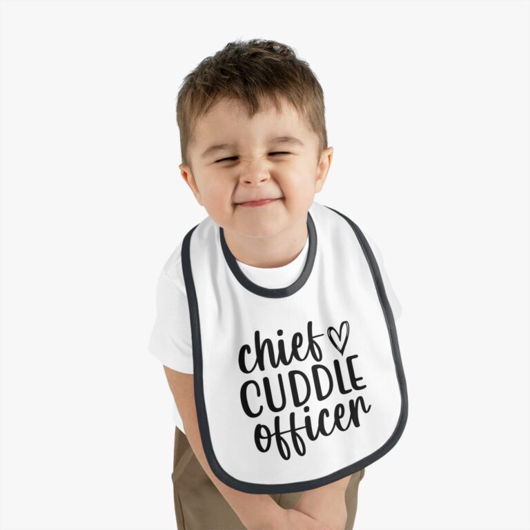 Chief Cuddle Officer Contrast Trim Bib - Image 3