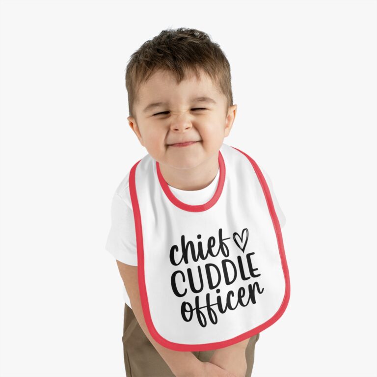 Chief Cuddle Officer Contrast Trim Bib - Image 12