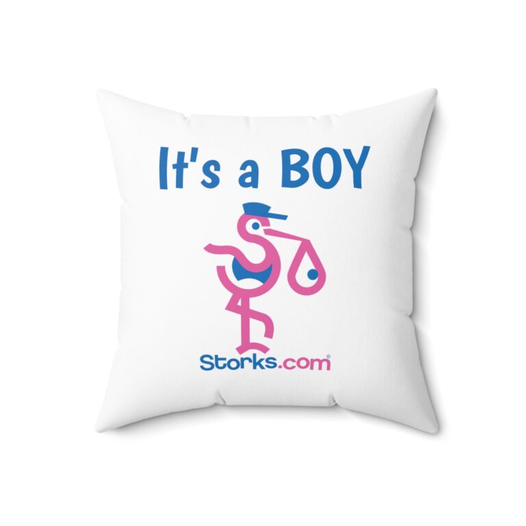 Personalized Baby Boy Birth Stats Pillow - Image 8