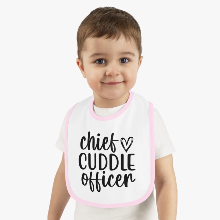 Chief Cuddle Officer Contrast Trim Bib - Image 8
