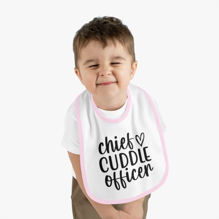 Chief Cuddle Officer Contrast Trim Bib - Image 9