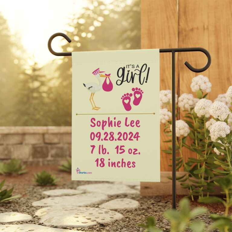 It's a Girl Welcome Banner - Personalized - Image 10