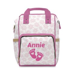 Personalized Multifunctional Diaper Backpack for Girls