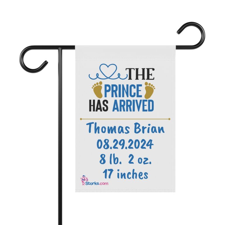 The Prince Has Arrived Welcome Banner - Personalized - Image 6