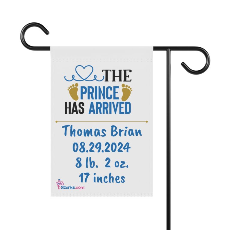 The Prince Has Arrived Welcome Banner - Personalized - Image 7