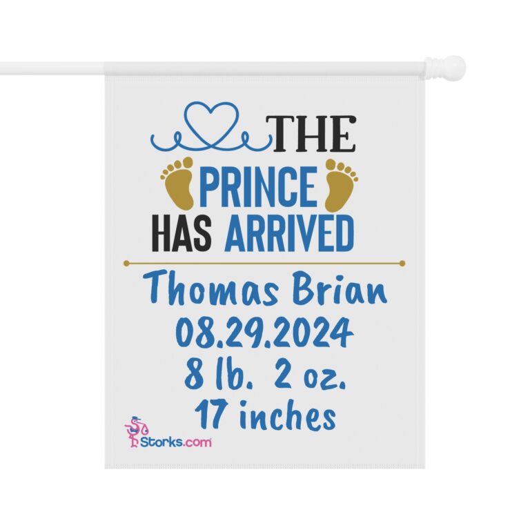 The Prince Has Arrived Welcome Banner - Personalized