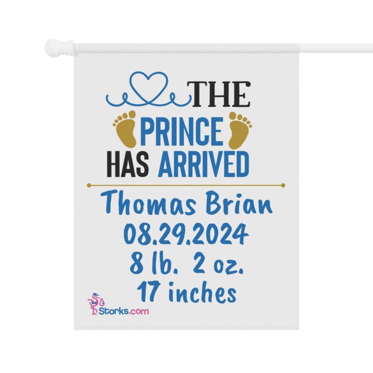 The Prince Has Arrived Welcome Banner - Personalized - Image 3