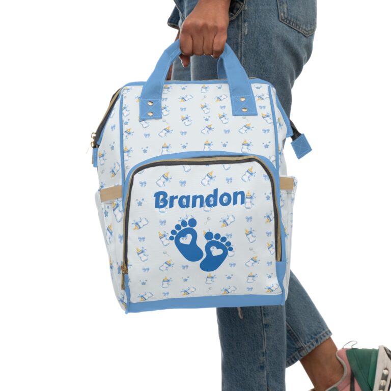 Personalized Multifunctional Diaper Backpack for Boys - Image 7