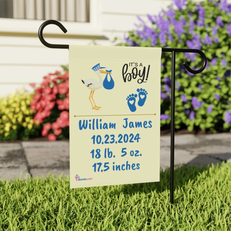 It's a Boy Welcome Banner - Personalized - Image 2