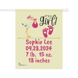 It's a Girl Welcome Banner - Personalized