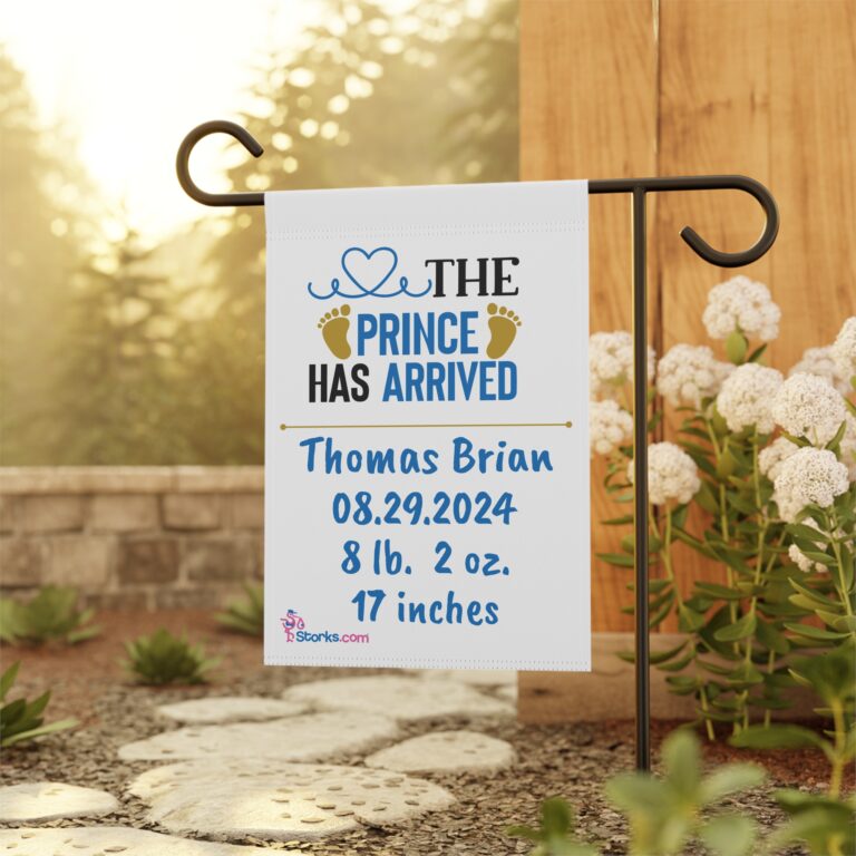 The Prince Has Arrived Welcome Banner - Personalized - Image 9