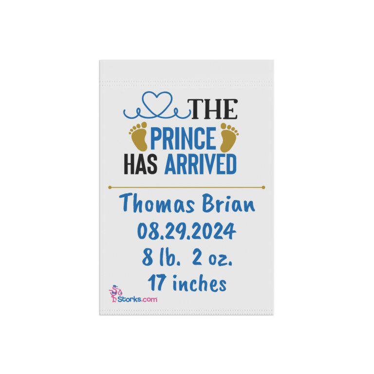 The Prince Has Arrived Welcome Banner - Personalized - Image 8