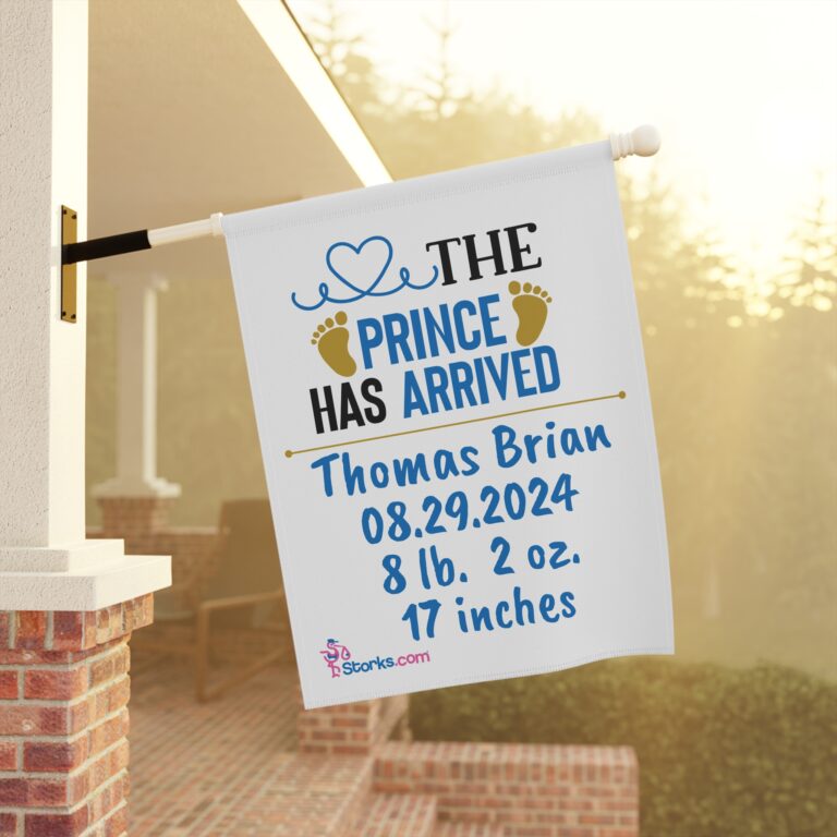 The Prince Has Arrived Welcome Banner - Personalized - Image 5