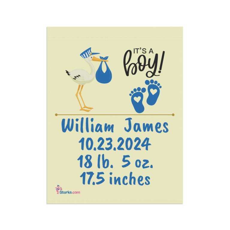It's a Boy Welcome Banner - Personalized - Image 4