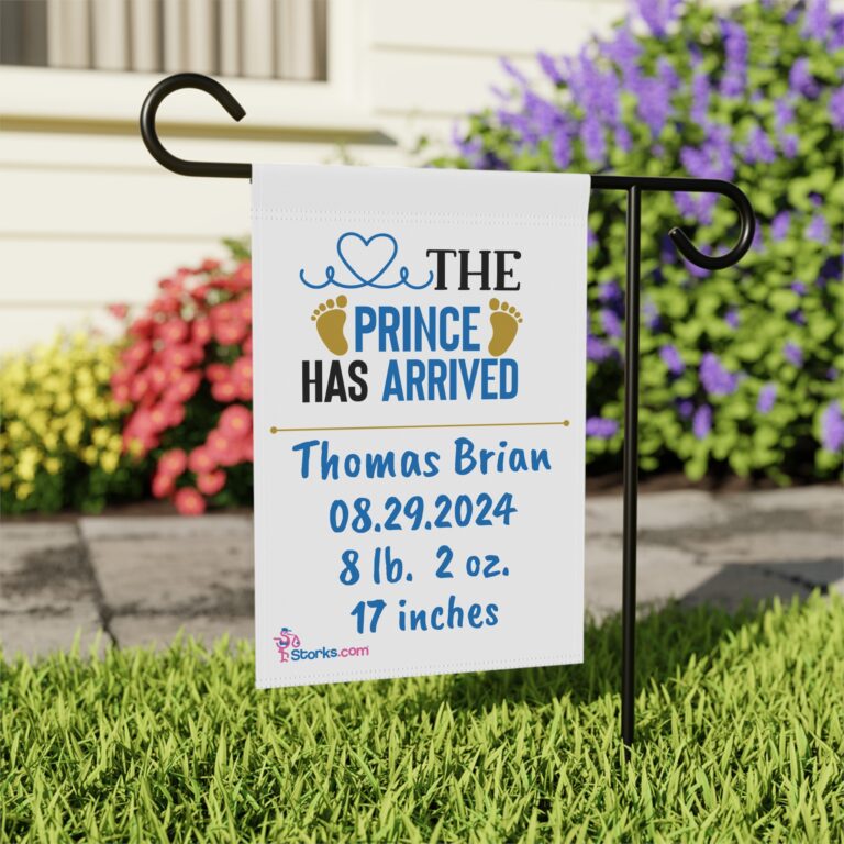 The Prince Has Arrived Welcome Banner - Personalized - Image 10