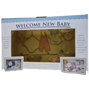 Clothesline Shadowbox Keepsake for Boys